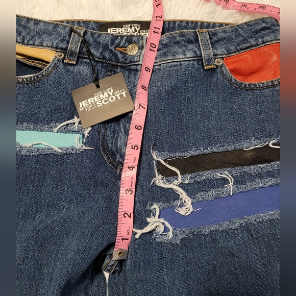 NWT Jeremy Scott Patchwork Jeans Size 6 Made in Italy - Picture 8 of 12